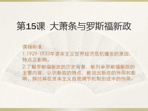 高中历史必修二3.15《大萧条与罗斯福新政》