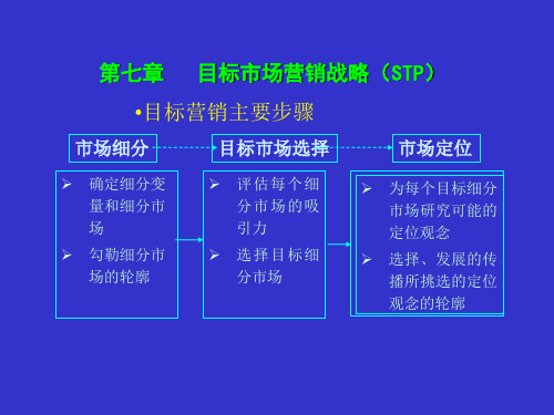 目标市场营销战略(STP