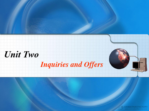 inquiry and offer