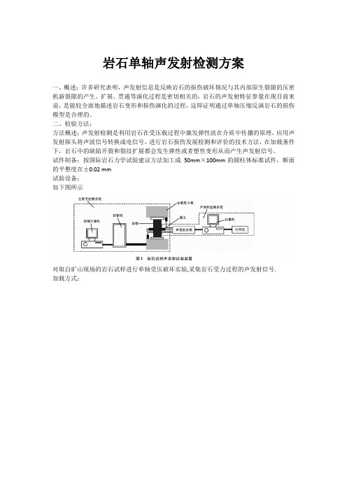 岩石单轴抗压实验方案