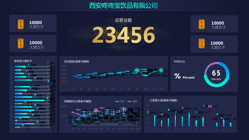 年终总结数据动态模板(共6张PPT)