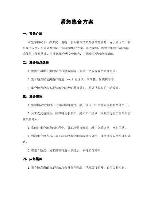 紧急集合方案