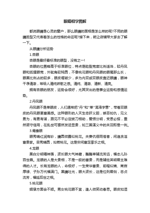 眼睛相学图解