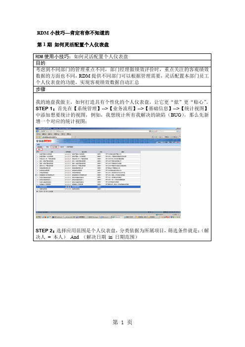 青铜器RDM使用小技巧共50页文档