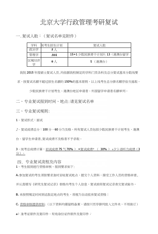 北京邮电大学行政管理考研参考书目、历年真题试题以及复习经验指导.docx