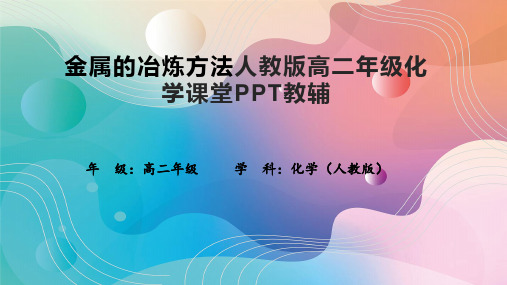 金属的冶炼方法人教版高二年级化学课堂PPT教辅