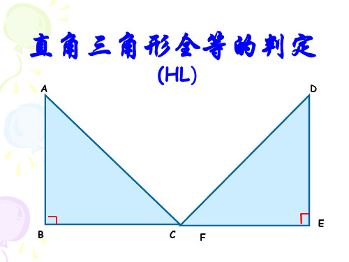 1.3直角三角形全等的判定