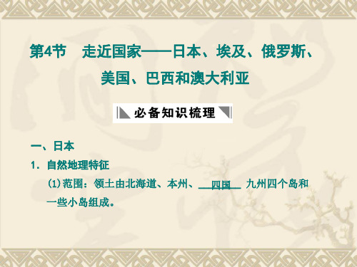 高考地理复习第4节走近国家――日本埃及、俄罗斯精品PPT课件