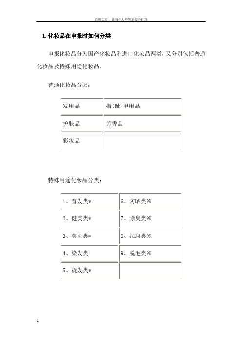 国产特殊用途化妆品申报