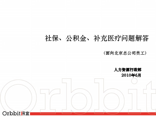 社保、公积金、补充医疗保险常见问题解答