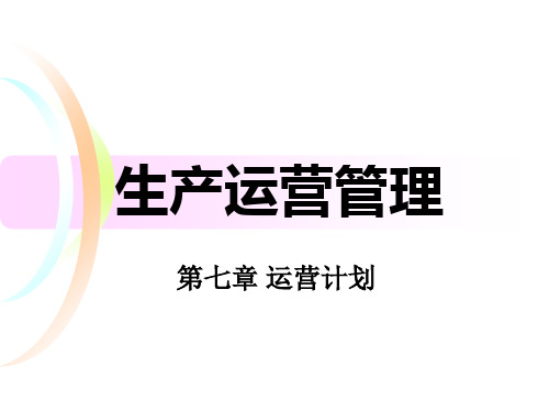 生产运营管理课件(PPT 46页)