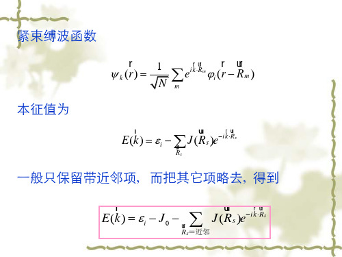 4.5 紧束缚近似、能态密度和费米面