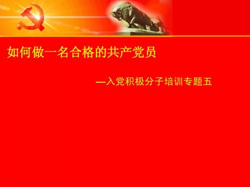 如何做一名合格的新时期共产党员