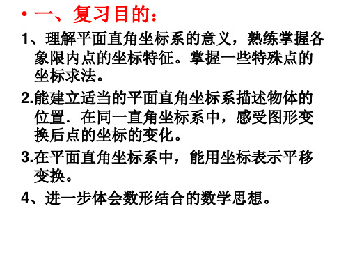 七年级数学下册第六章平面直角坐标系复习课示范课ppt课件