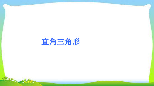 中考数学系统总复习专题直角三角形及解直角三角形完美