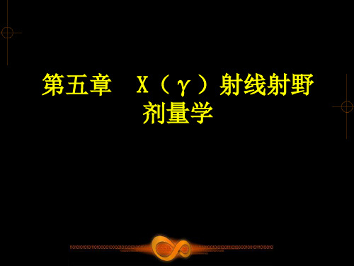 放射物理学课件——射线射野剂量学