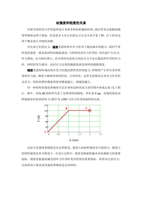 论强度与刚度的关系