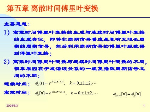 第五章离散时间傅里叶变换课件