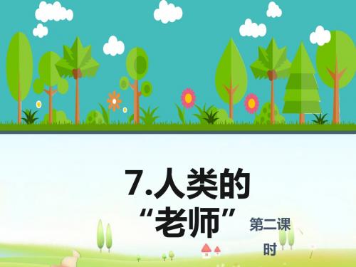 最新苏教版语文小学四年级下册7.人类的“老师” 第2课时优质课课件.pptx