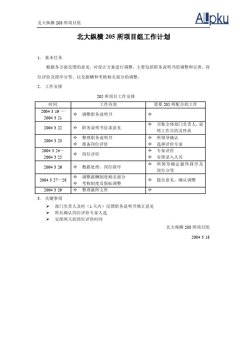 北大纵横—中国兵器工业—补充工作计划