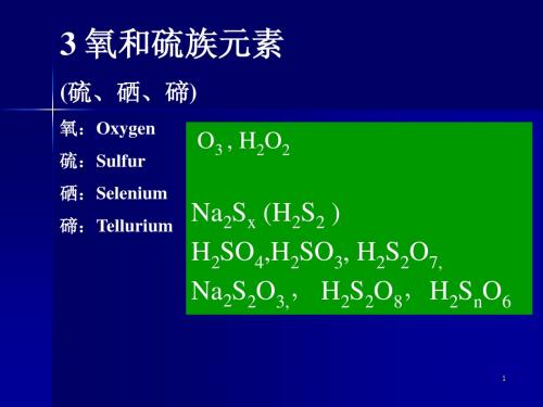 11-2-氧和硫族元素