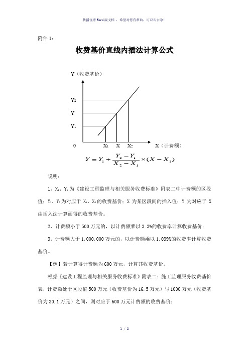 内插法计算公式