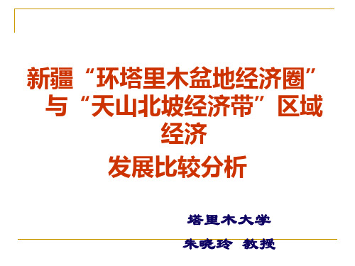 新疆“环塔里木盆地经济圈”与“天山北坡经济带”区域经济