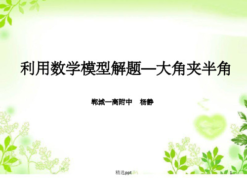 利用数学模型解题——大角夹半角ppt课件