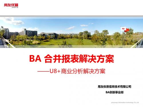 BA 合并报表解决方案v1.0