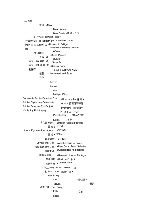 AEcs6中英文对照