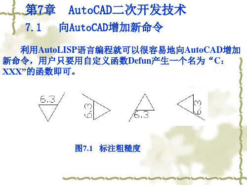 第7章AutoCAD二次开发技术