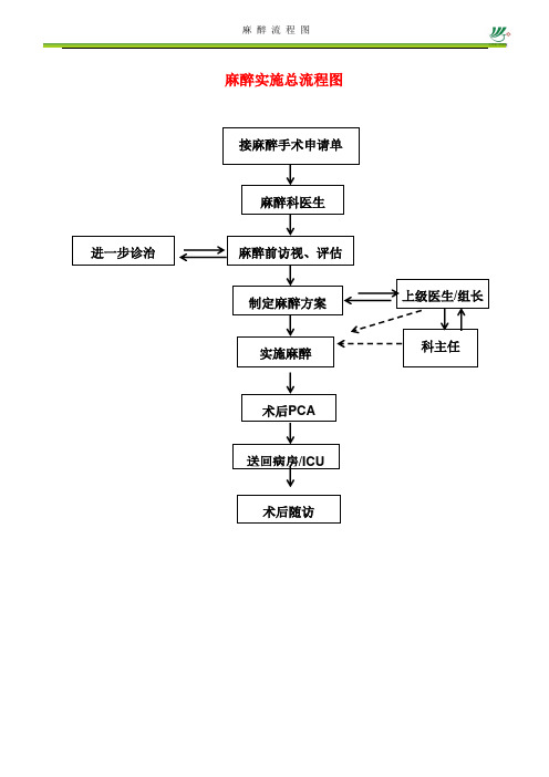 麻醉流程图