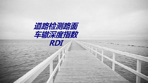 道路检测路面车辙深度指数RDIPPT培训课件