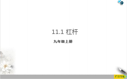 11.1杠杆PPT苏科版九年级物理上册