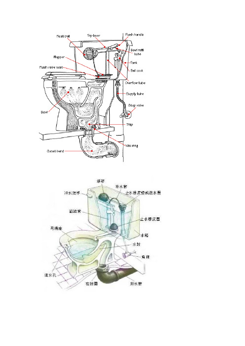 抽水马桶结构、尺寸及维修常识