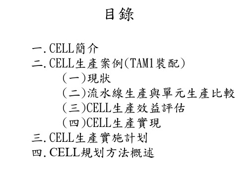 精选CELL单元生产管理知识ked