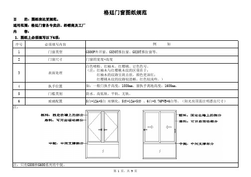 格廷门窗图纸规范(2011-04-13)