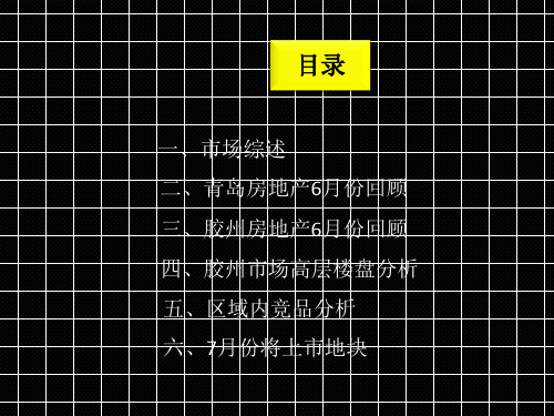 2014年6月青岛及胶州房地产市场调查报告