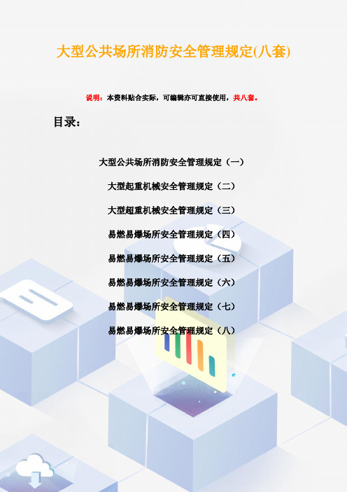 大型公共场所消防安全管理规定(八套)