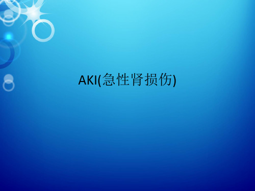 AKI(急性肾损伤)PPT课件