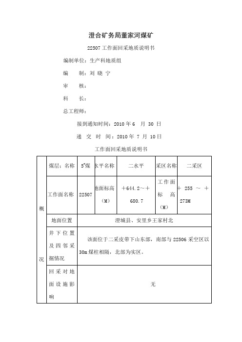 22507回采地质说明书12页