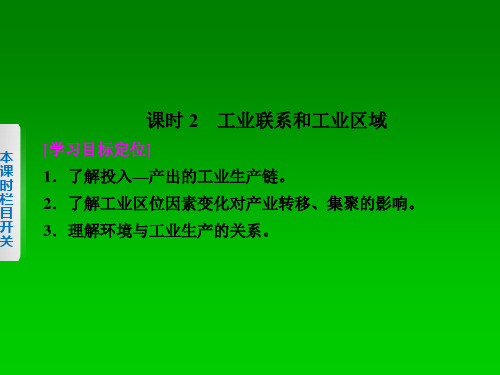 湘教版地理必修二：3.3.2《工业联系和工业区域》ppt课件