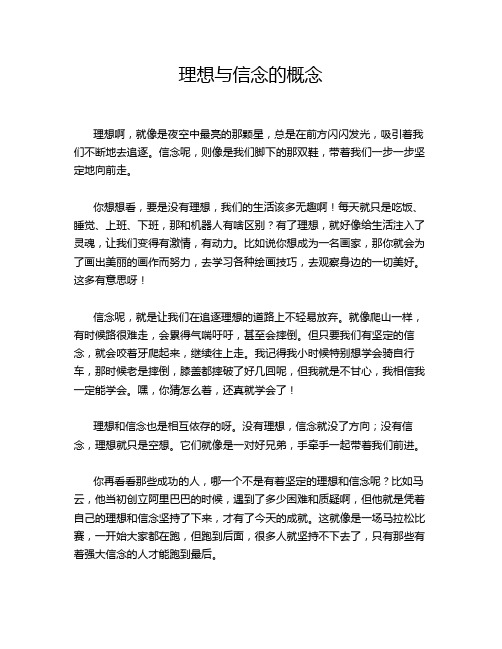 理想与信念的概念