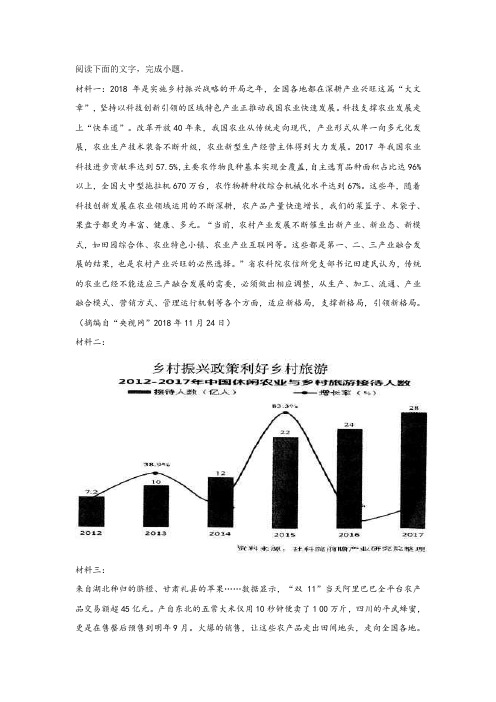 《关于“乡村振兴战略”》非连续文本阅读练习及答案