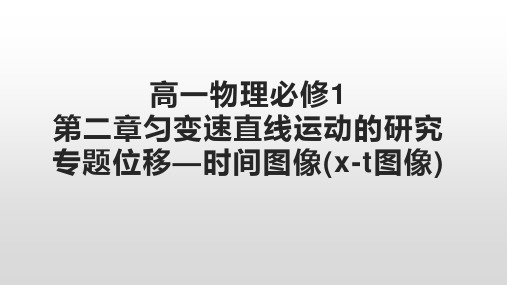 人教版高一物理必修1第二章匀变速直线运动的研究专题位移—时间图像(x-t图像)课件