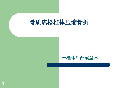 骨质疏松椎体压缩骨折 ppt课件