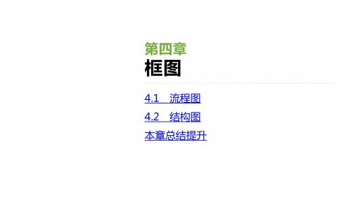 人教版高中数学选修1-2课件：4.1 流程图(共44张PPT)