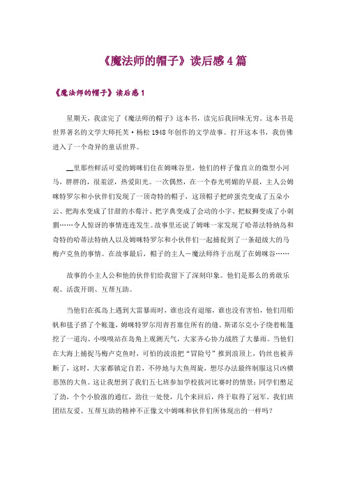 《魔法师的帽子》读后感4篇