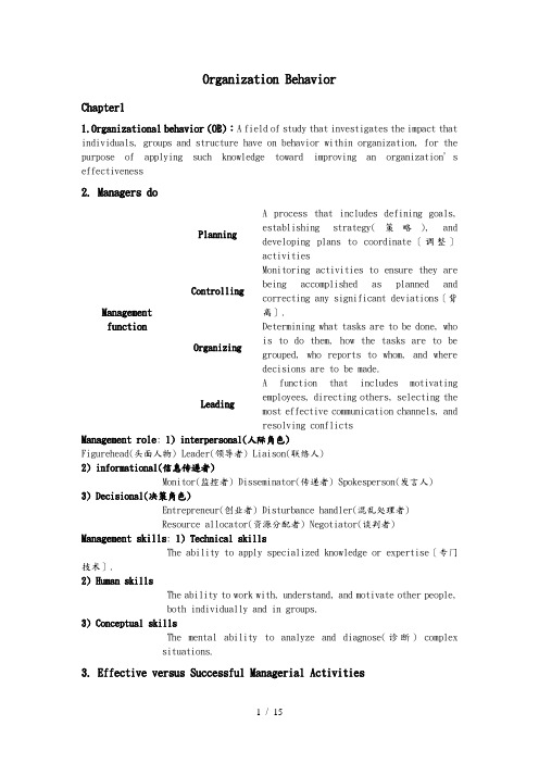 Organization_Behavior组织行为学