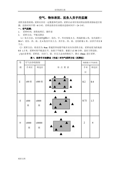 院感采样方法